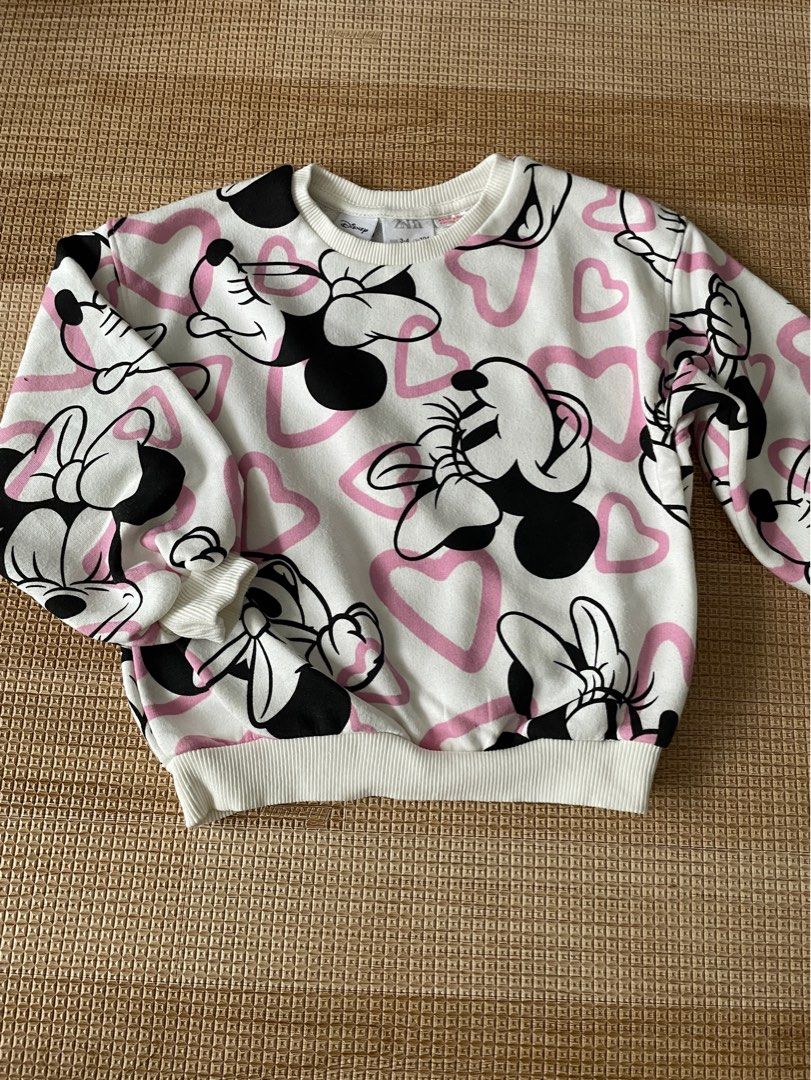 Zara Kids Minnie Mouse Sweatshirt Set Babies Kids Babies