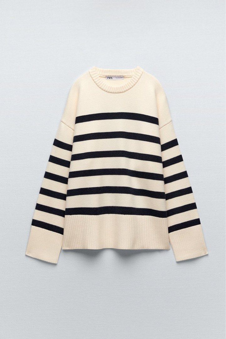 Striped outlet sweater zara
