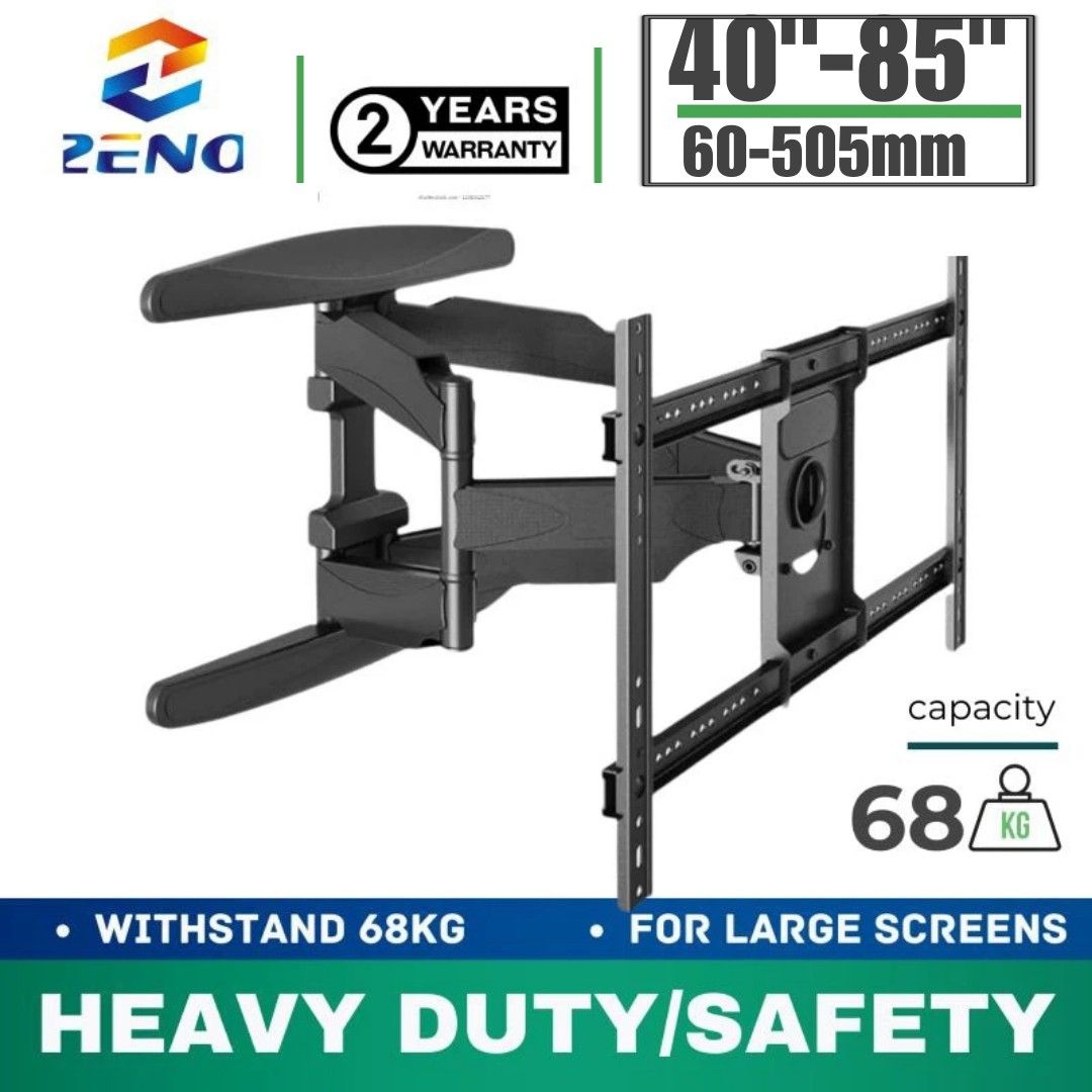 ZENO P700 ULTRA HEAVY DUTY 40"-85" Adjustable Double Arms Swivel TV ...
