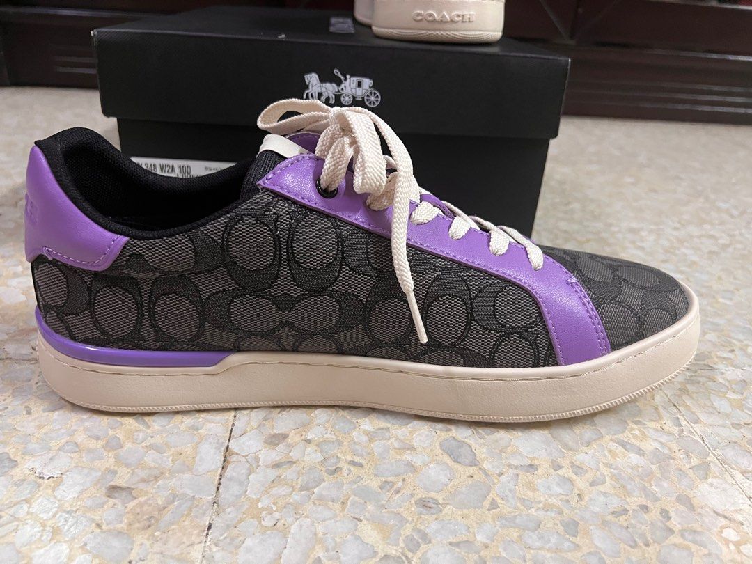 Purple coach shoes sales