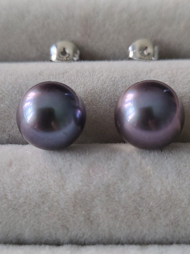 Purple pearl new arrivals earrings