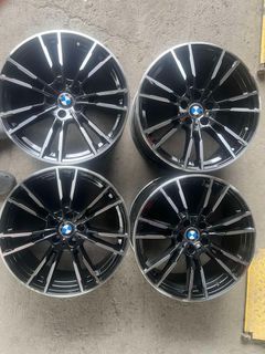 20” Mags for BMW fitment Used 5Holes pcd 120 staggered broken size sold as 4pcs
