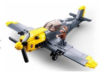 【玩具兄妹】現貨! 梅塞施密特 BF109積木 戰鬥機積木 德國戰鬥機 二戰戰機 小魯班積木 小魯班 積木禮盒 益智玩具