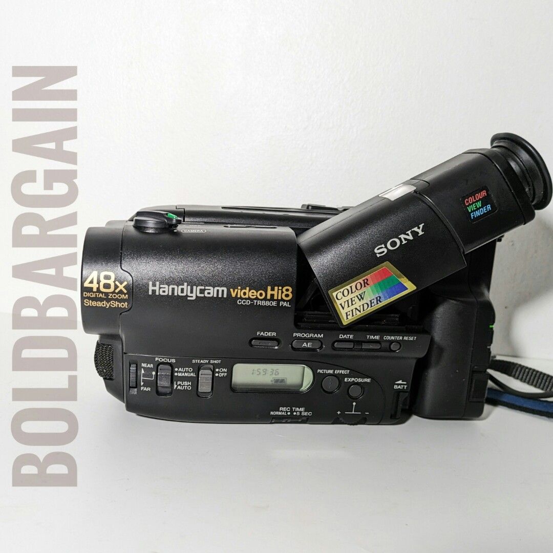 📹 Vintage SONY CCD-TR880E PAL Hi8 CCD Digital Video Camera