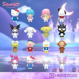 【新貨上架】 Herocross - HOB#001 Sanrio經典角色盲盒系列 (一套16款) Herocross - HOB#001 Sanrio Blind Box (set of 16) 三麗鷗 blind box figure