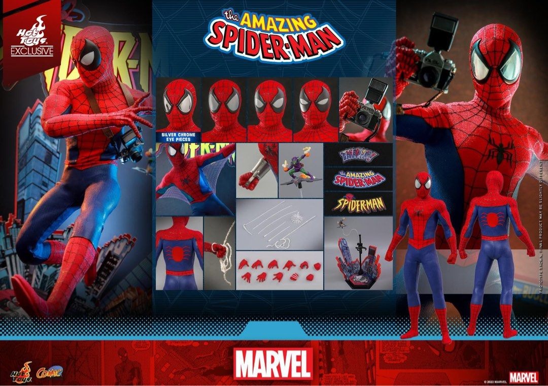 新品未開封となりますホットトイズ スパイダーマン Spider-Man コミコン限定 hottoys