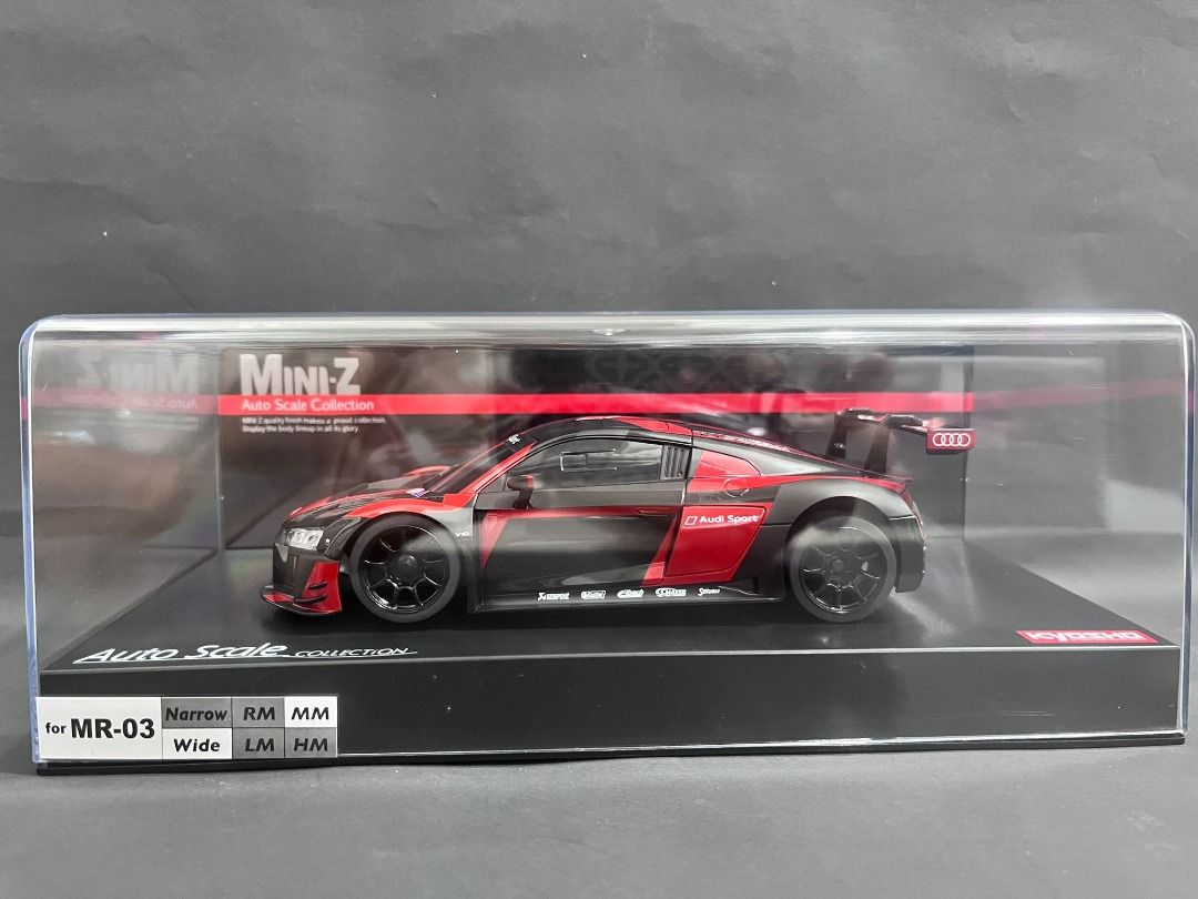 京商Kyosho 1/28 Mini-Z 車殼Audi R8 LMS 2016 Black/Red