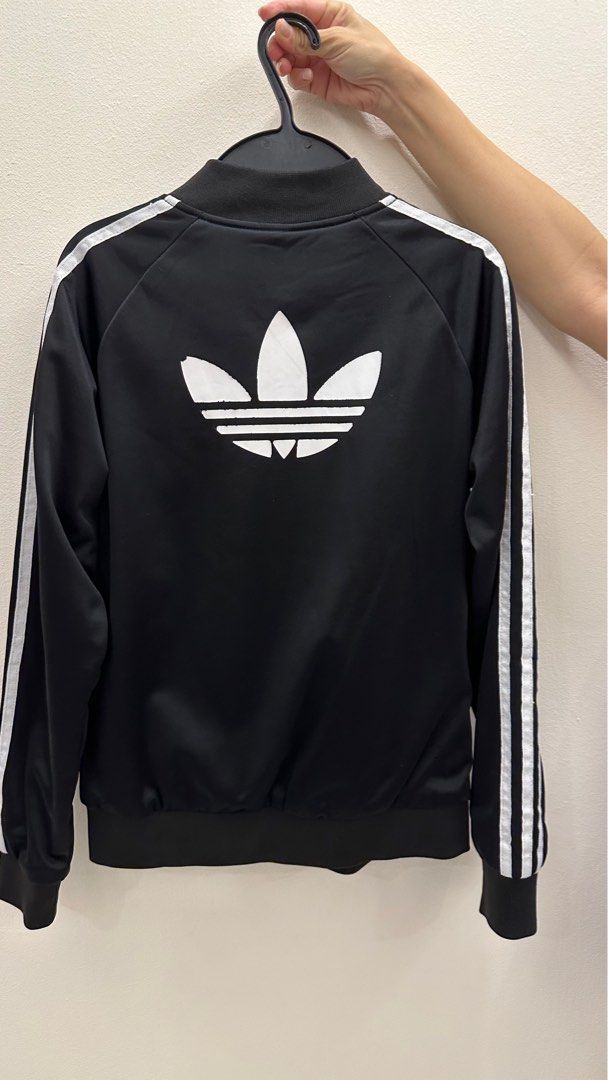 Adidas jacket logo online on back
