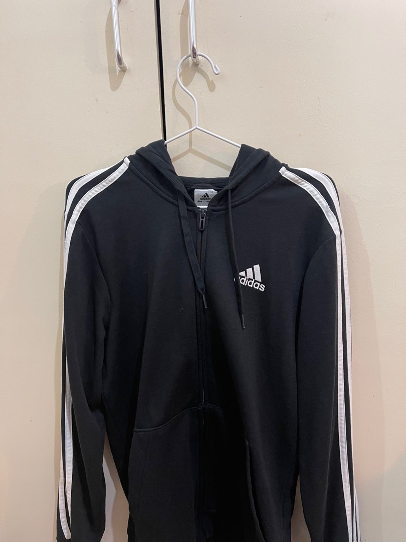 Adidas Jacket with Hood, Men's Fashion, Coats, Jackets and Outerwear on