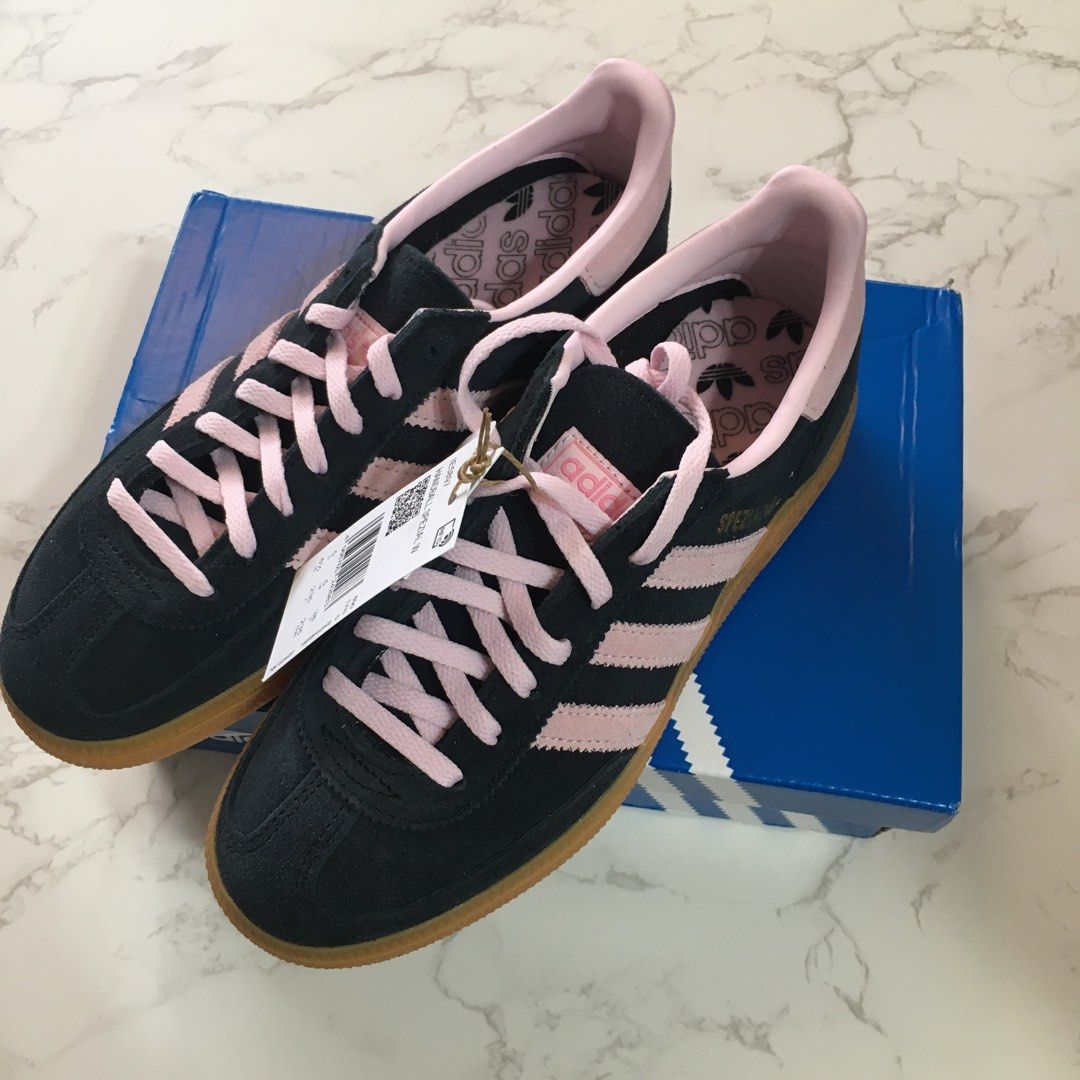 Adidas originals handball spezial black pink 黑x粉紅色uk4 uk4.5