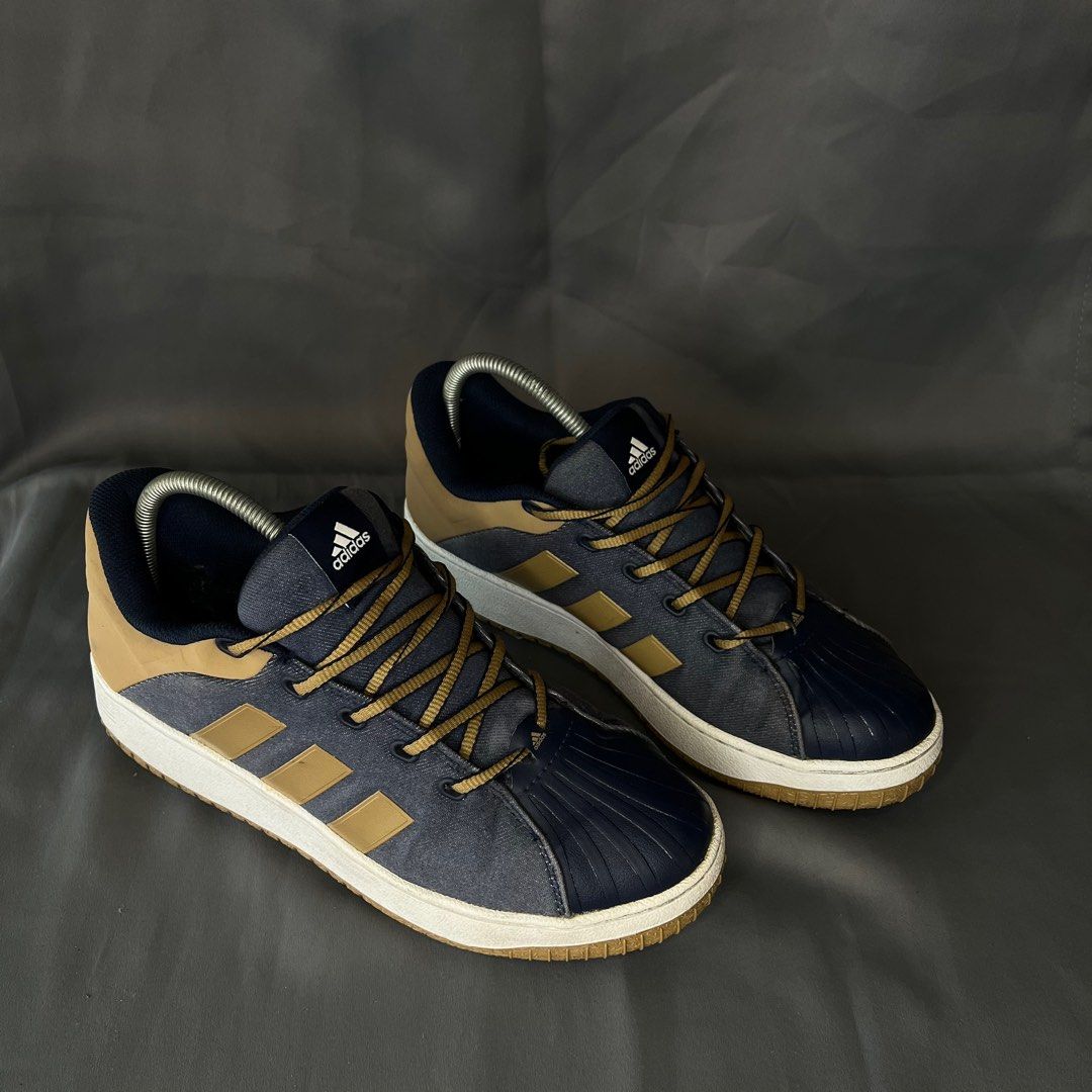 Adidas superstar online slip on denim