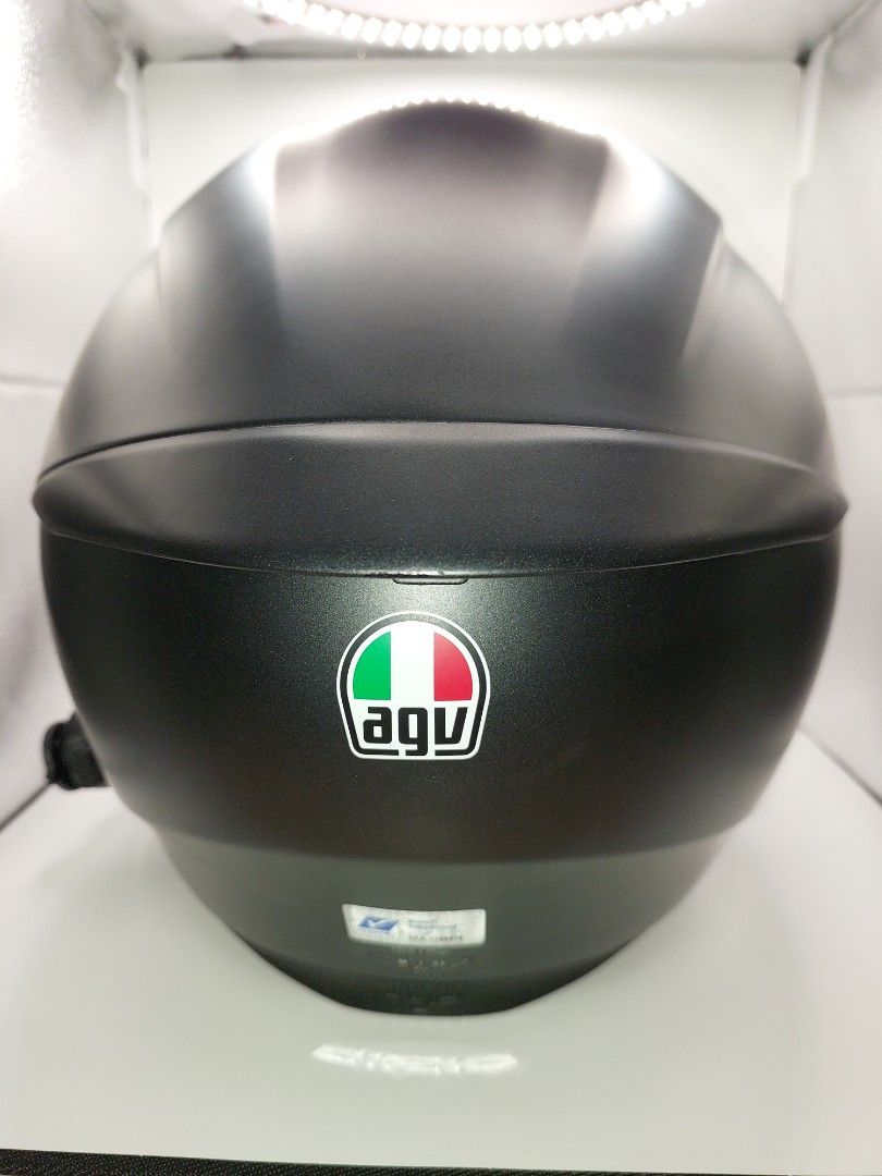 AGV K3 SV 'M' Size Full Face Matt Black Helmet (with 'PinLock' Antifog Lens and Bluetooth