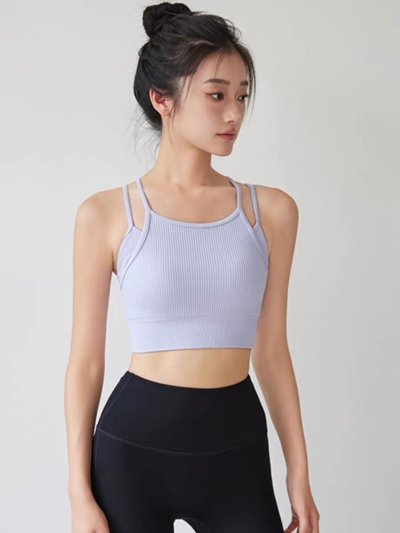 Gymshark 315 Performance High Neck Sports Bra - Mercury Purple/Shaded Lilac