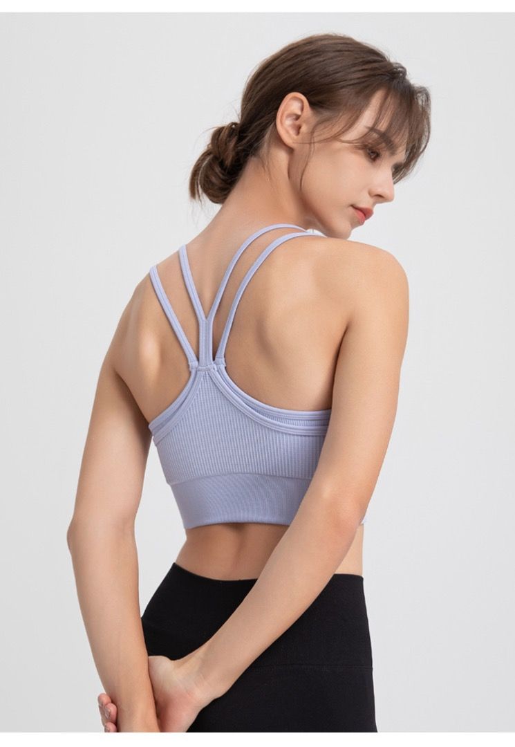periwinkle sports bra