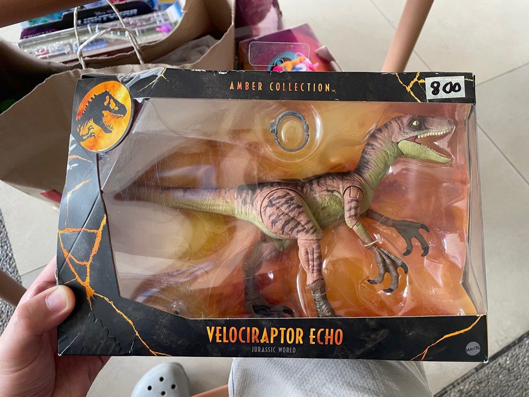 Jurassic World Amber Collection Velociraptor Echo Mattel Jurassic