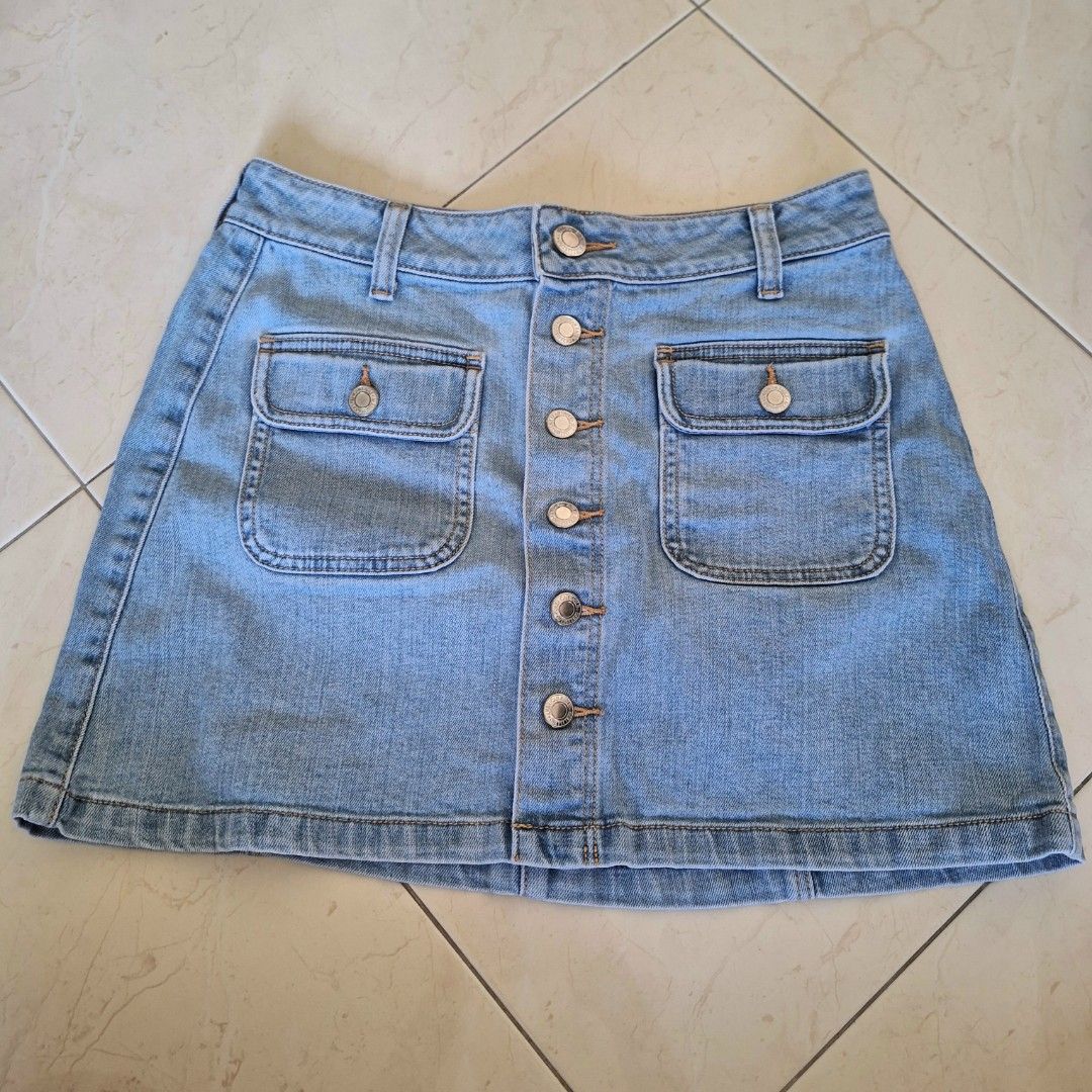 Button up skirt american eagle online
