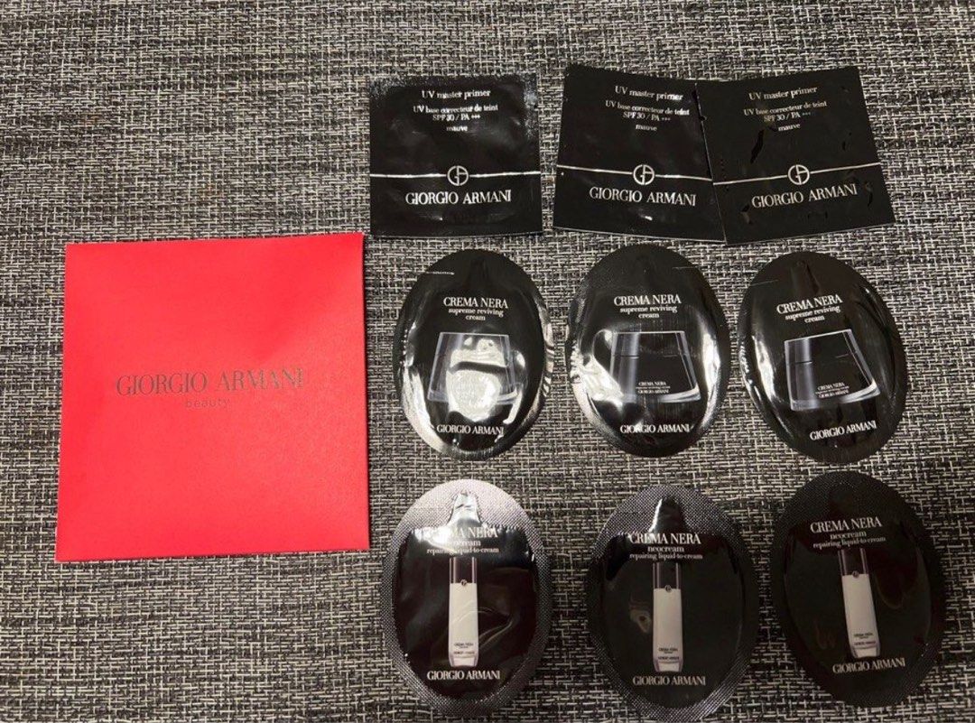 Armani sample （分類：面部 - 面部護理）位於 Hong Kong。 由 dianatam 提交（商品編號 1270137629，圖片 1）。簡介： Whole set $50。
