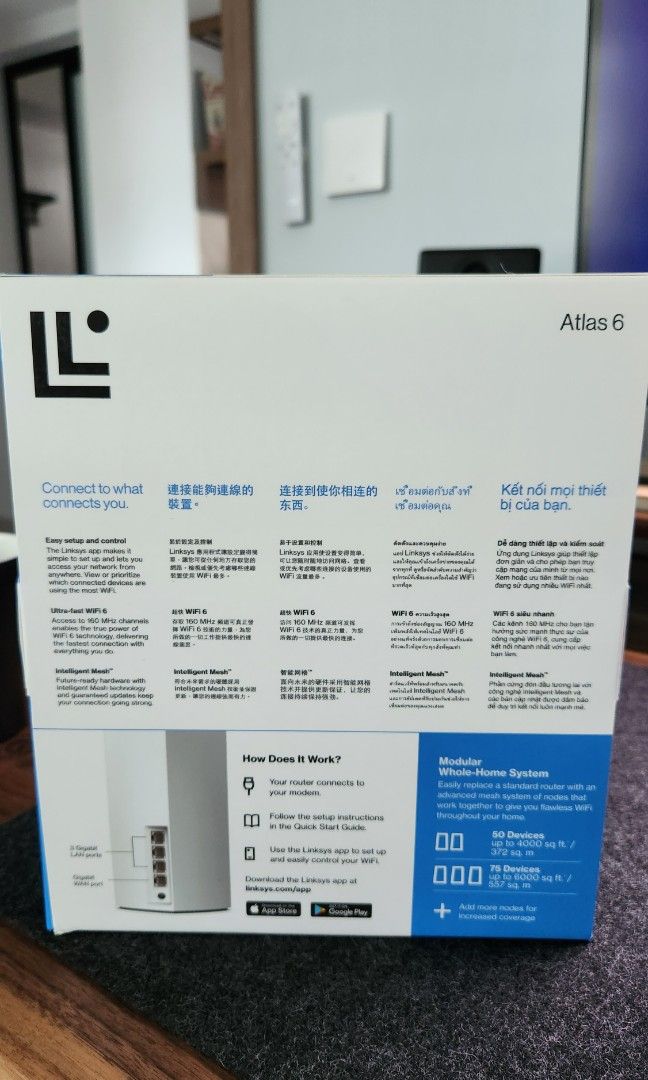 Atlas 6 WiFi 6 Dual-Band Mesh Router (From Starhub), Computers & Tech ...