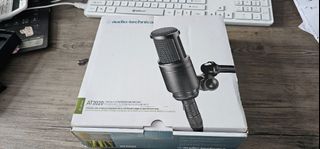 Audio Technica AT2020 Cardioid Condenser with Pop Filter Microphone