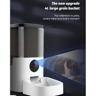 Automatic Pet food Feeder with Camera 4L
