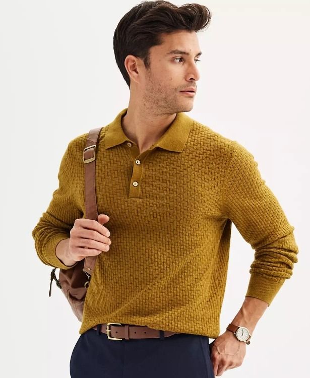 Mens sale gold sweater