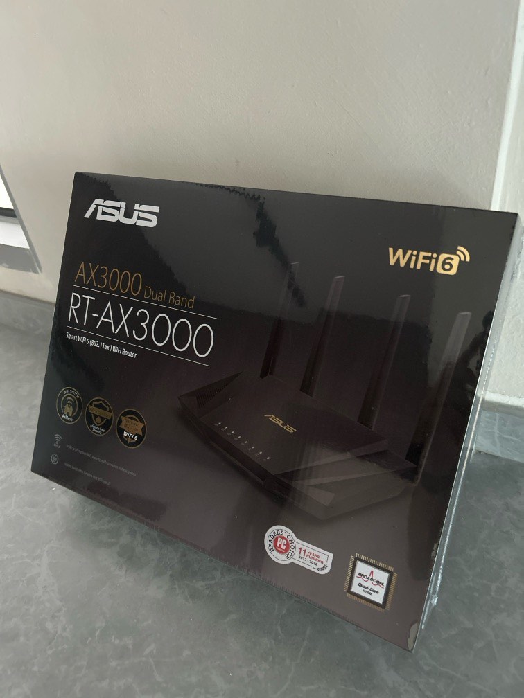 Ax3000 Asus router, Computers & Tech, Parts & Accessories, Networking ...