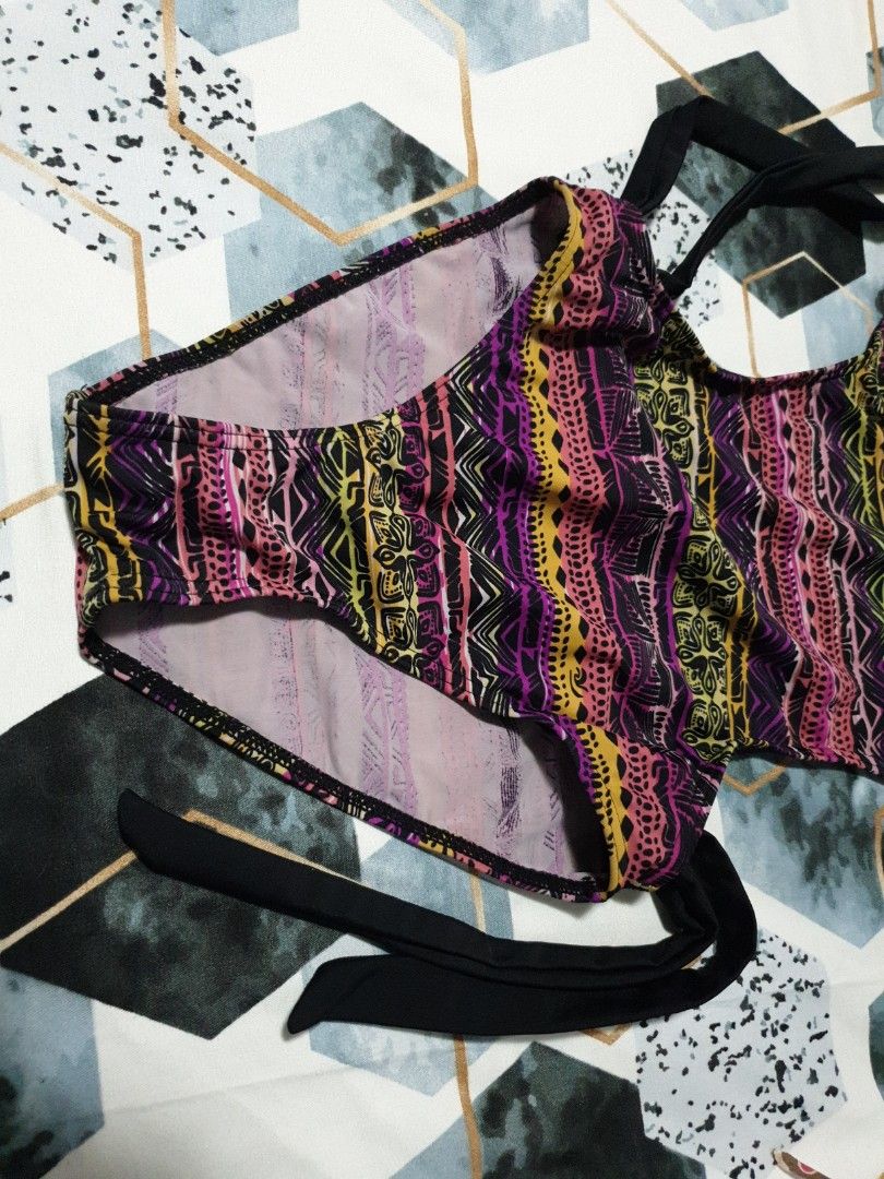 Pink Tribal Aztec Grunge One Piece Swimsuite