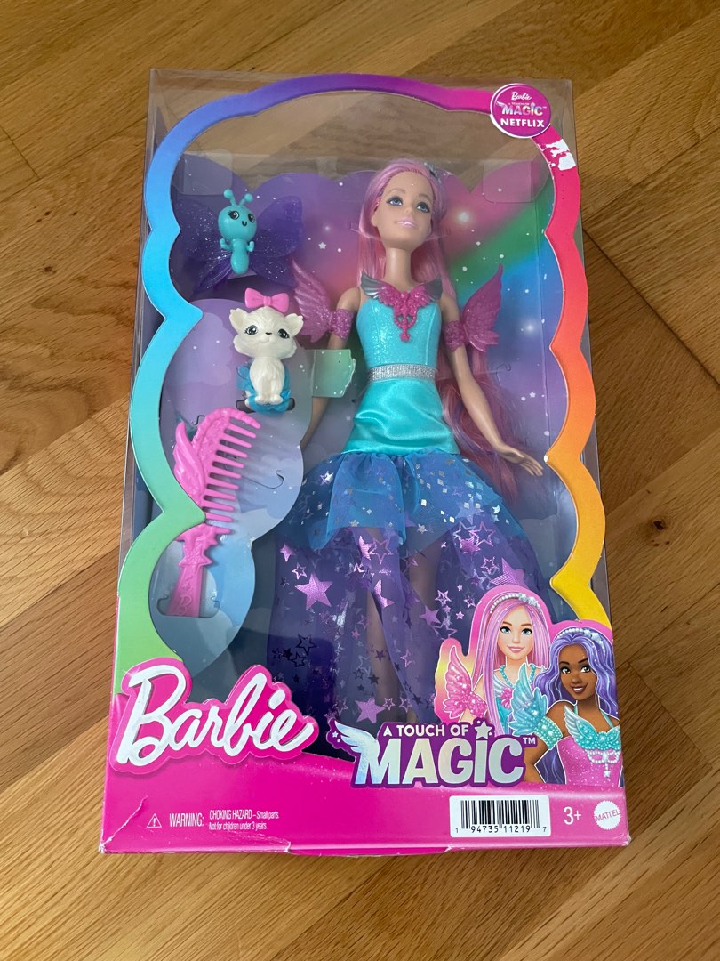 Barbie Fairy Tale Atom Co lead Doll Be magic Netflix Barbie doll Hobbies Toys Toys Games on Carousell