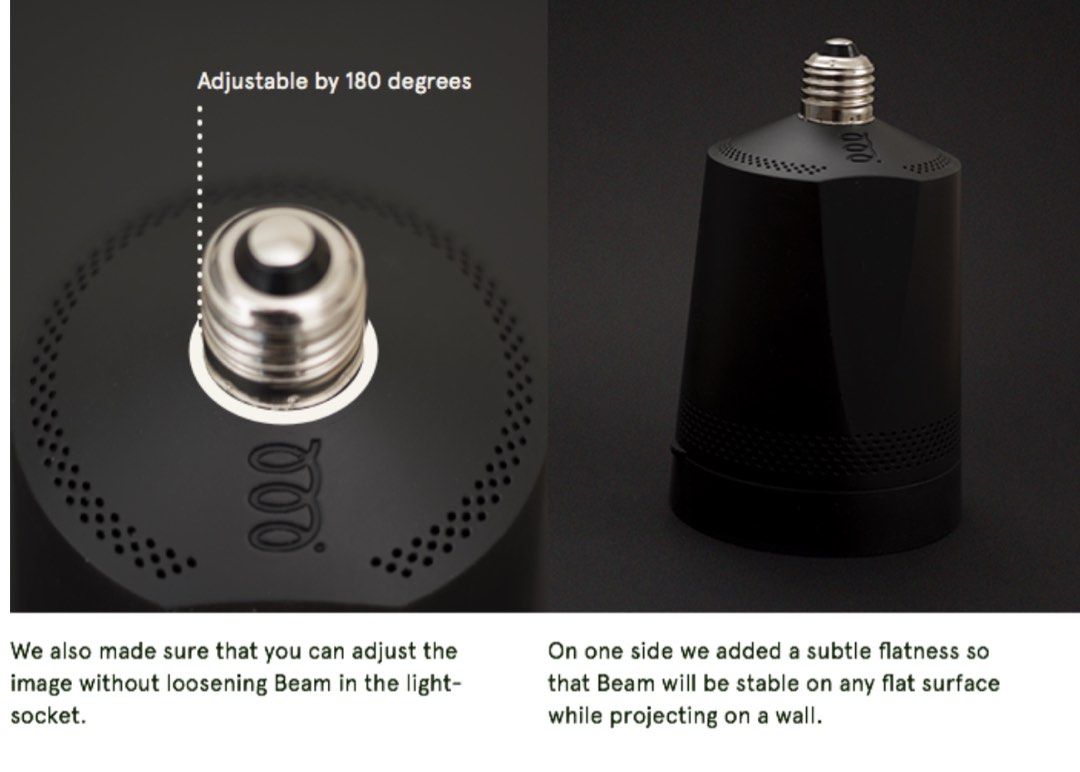 Beam The smart projector that fits in any light socket, TV & Home