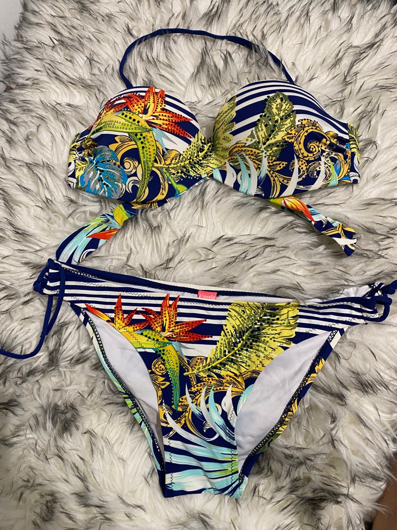 Bejeweled Swimsuit Set (Two Bottoms), Women's Fashion, Swimwear