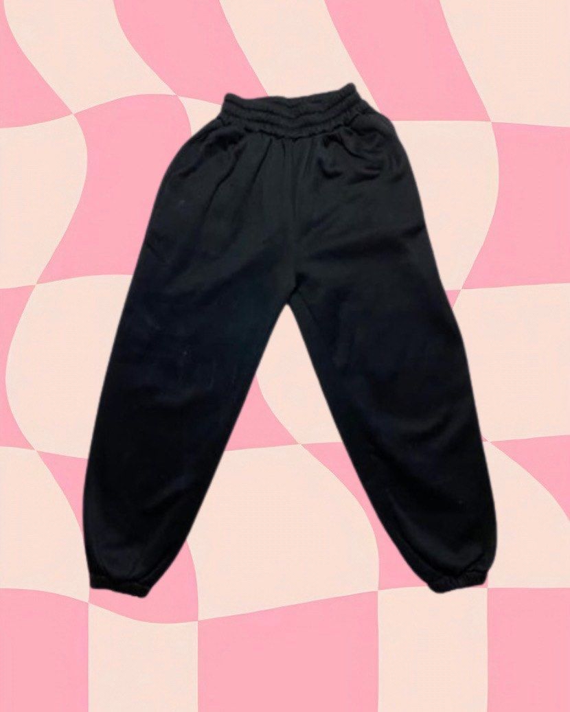 Black Sweatpants, Women's Fashion, Bottoms, Other Bottoms on Carousell