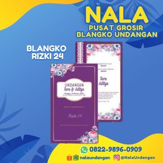 Blangko Undangan Rizki 24, 082298960909 Nala Undangan, Pusat Grosir Blangko, Undangan Murah, Balangnipa, Sinjai Utara, Sinjai