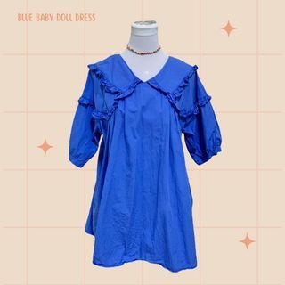 BLUE BABY DOLL DRESS