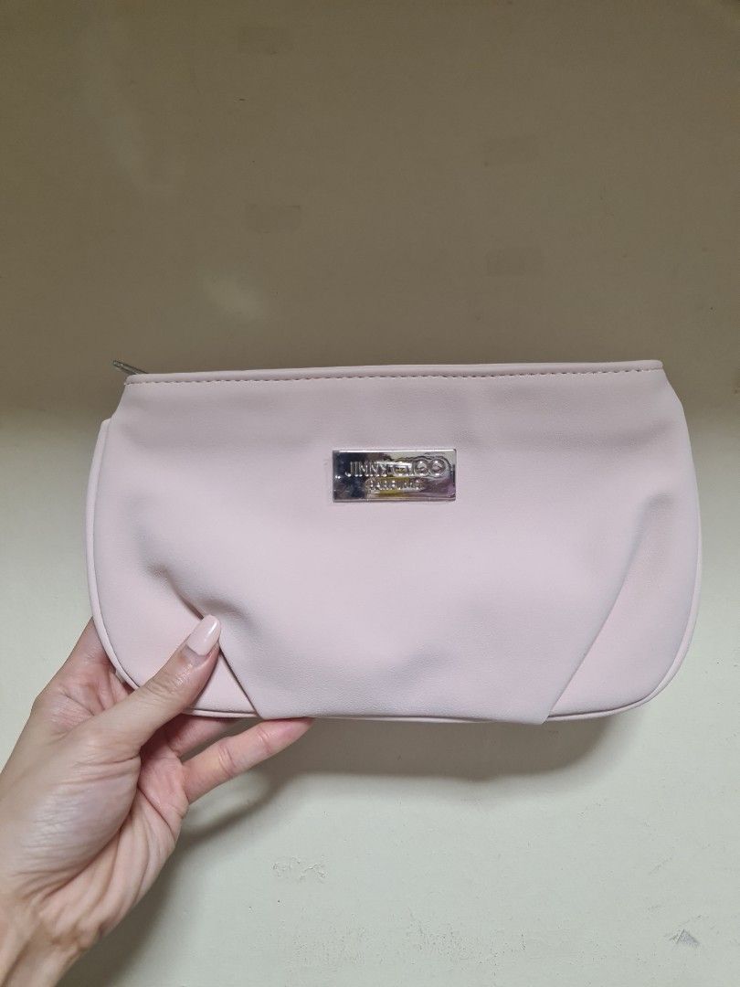 BN Jimmy Choo Parfums Pink Pouch Women s Fashion Bags Wallets