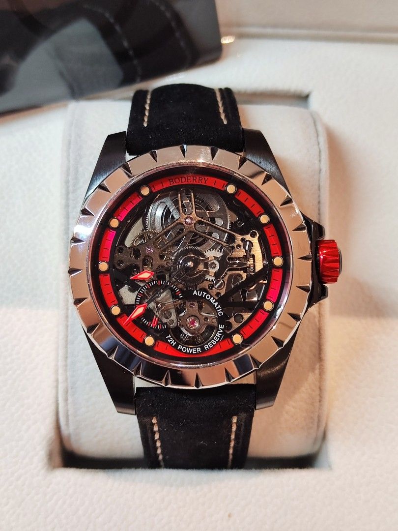 Boderry skeleton hotsell watch