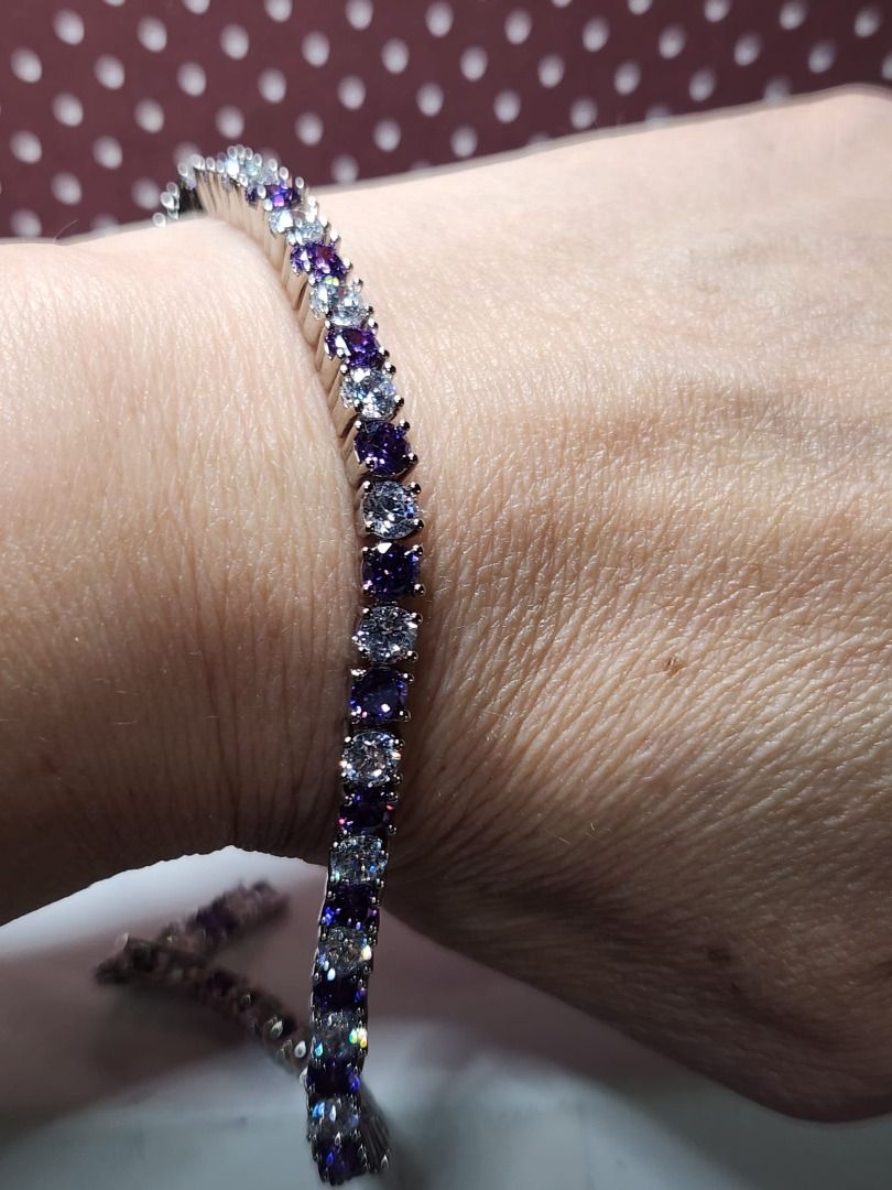 Purple diamond bracelet online