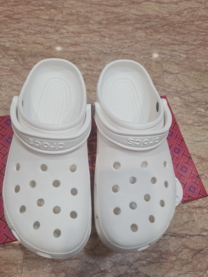 Men's white sales crocs size 12