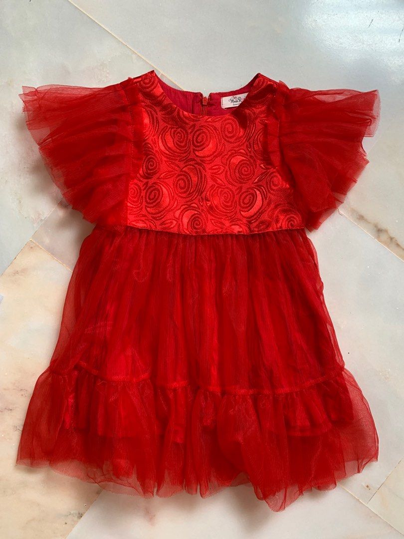 Red colour hotsell baby dress