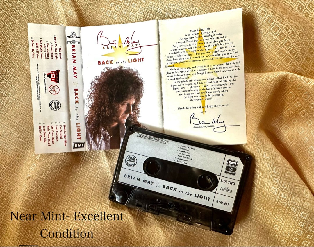 Brian May Back To The Light Cassette Tape Original Cassette Tapes Vintage Cassettes Queen