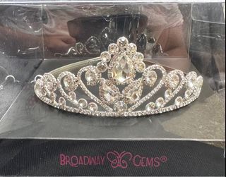Broadway Gems Silver Metal Crown Tiara 