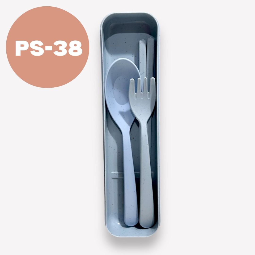Portable Utensils Set with Case, Travel 18/8 Stainless Steel Spoon and Fork  Set with Case, Spoon and Fork Set for Lunch Box, 3 PCs Knife,Fork,Spoon  Ideal for Travel Camping Office,Dishwasher Safe 