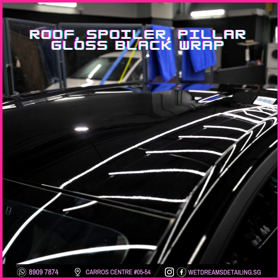 CAR WRAP WINDOW TRIM DECHROME CHROME DELETE BLACKOUT GLOSS BLACK