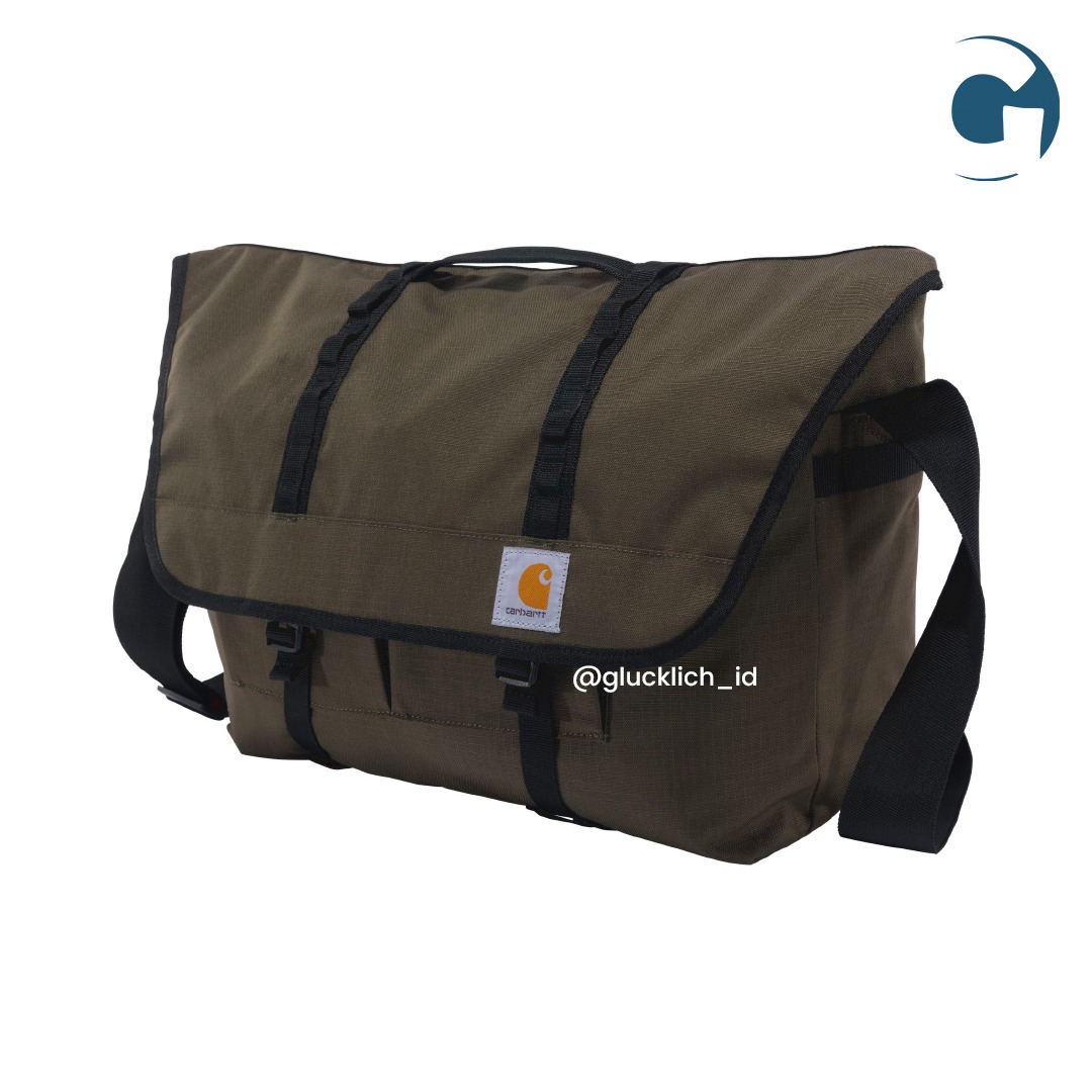 Carhartt, Series Messenger Bag in Tarmac, Fesyen Pria, Tas & Dompet