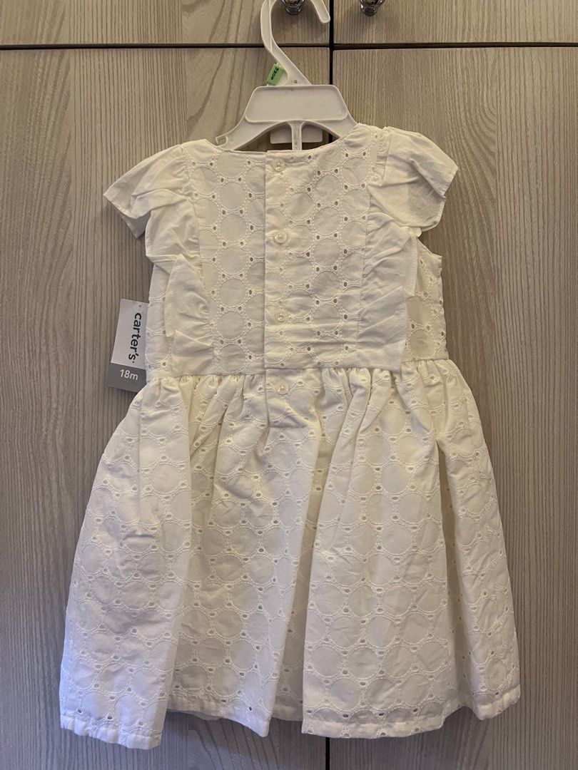 Carter white dress Babies Kids Babies Kids Fashion on Carousell