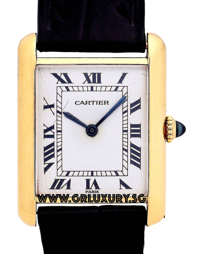 Cartier 18K Yellow Gold Tank LC Paris Spider Dial Ref 78086