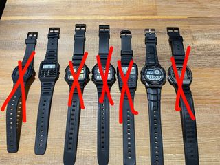 Casio discount f91w red
