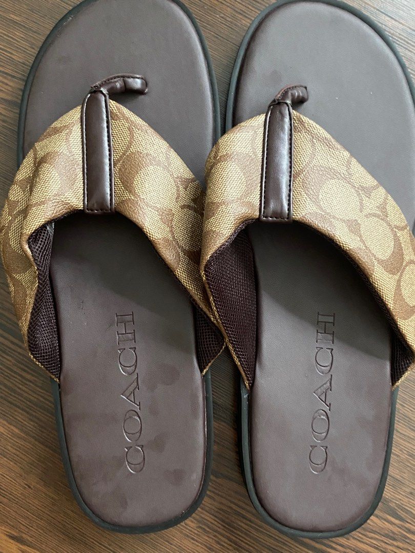 Coach mens slippers best sale