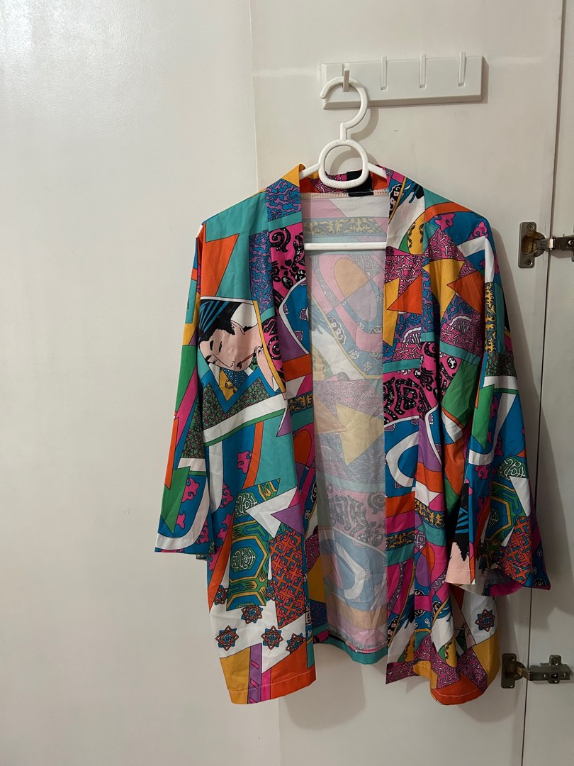 Colorful kimono cardigan hotsell