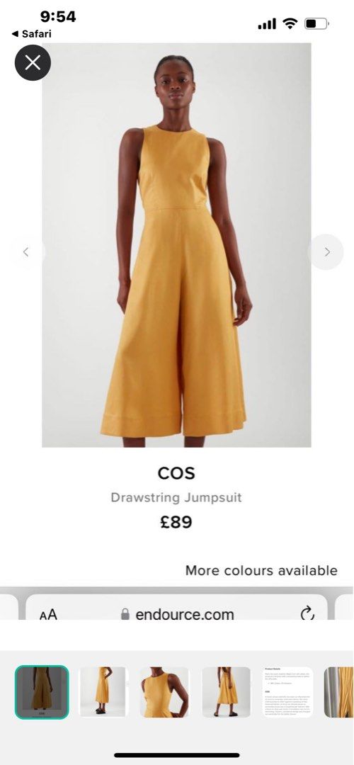 Cos white top jumpsuit