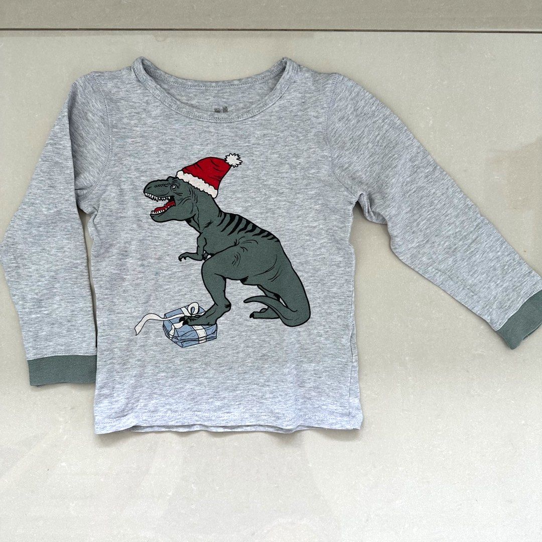 Childrens dinosaur christmas discount jumper